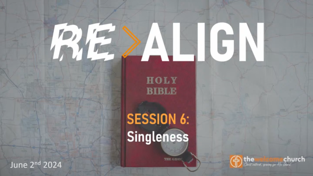 Re-align: Session 6. Singleness Image